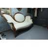 Sofa Isabelino en madera de caoba