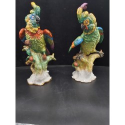 Cacatúas de porcelana alemana